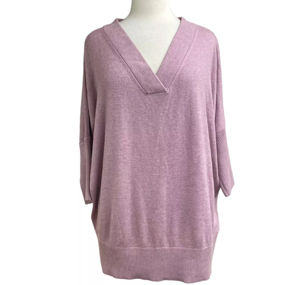 Matty M Oversized V-neck Sweater Small
